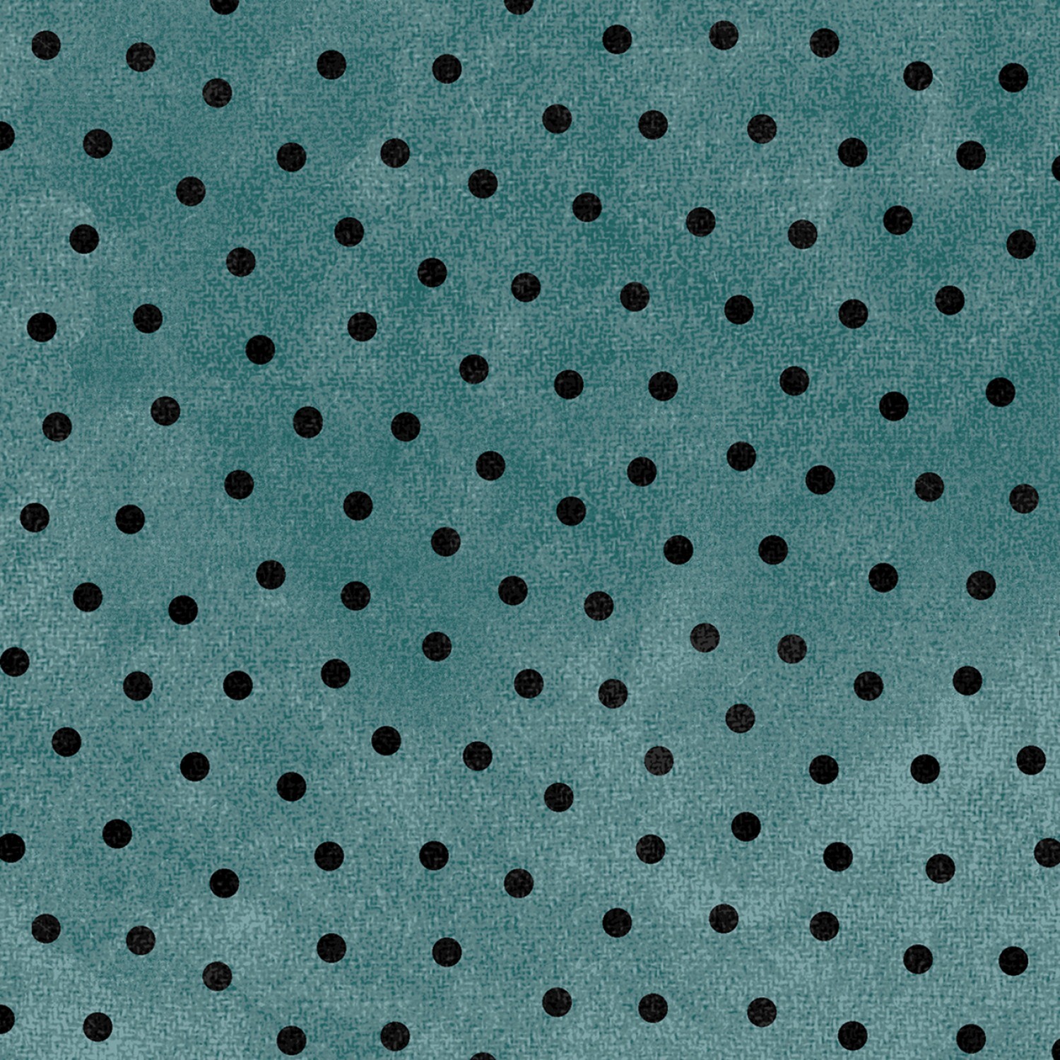 Woolies Flannel - Teal with Black Dots - 1/2m cut 58224