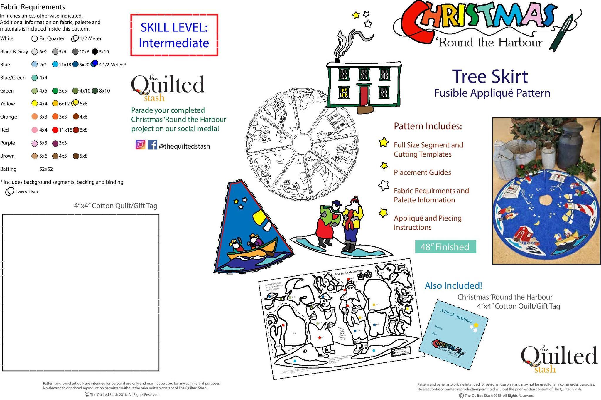 Around the Harbour Tree Skirt Pattern