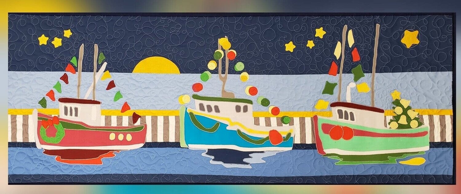 I Saw 3 Boats Pillow or Table Runner Pattern