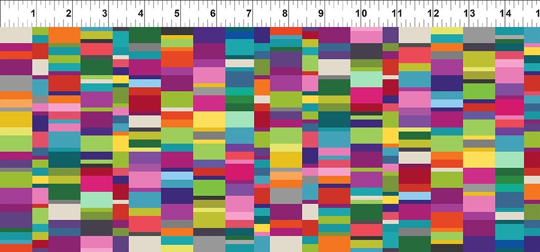 A Groovy Garden - Colour Block - Multi - 1/2m cut 58271