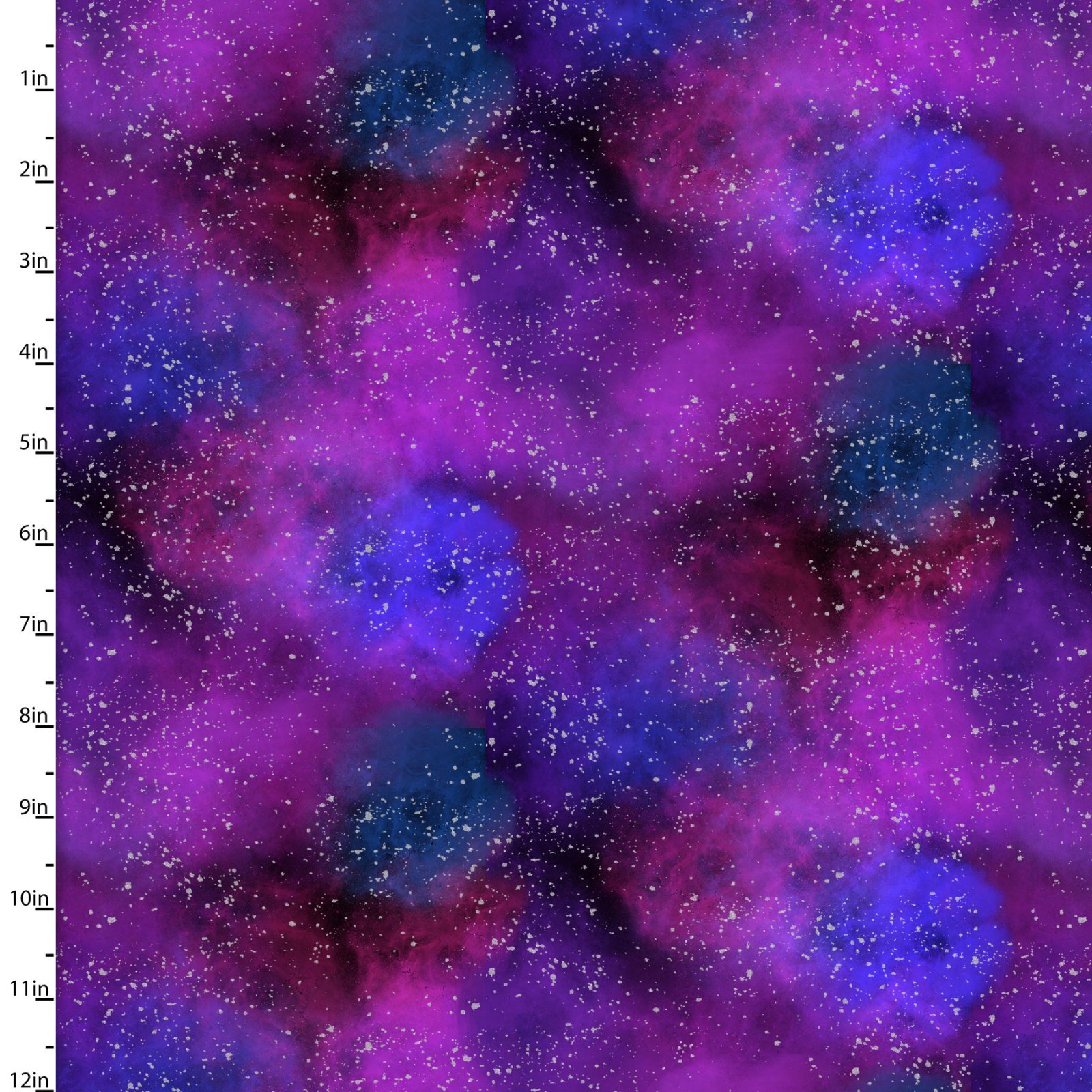 Starlight - Dark Purple and Blue Clouds - 1/2m cut 58296