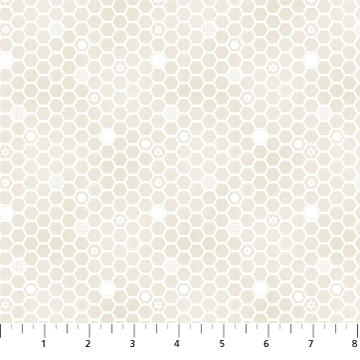Honey Bloom - Cream Honeycomb - 1/2m cut 58346