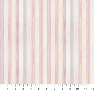 Honey Bloom - Pink/White Stripe - 1/2m cut 58344