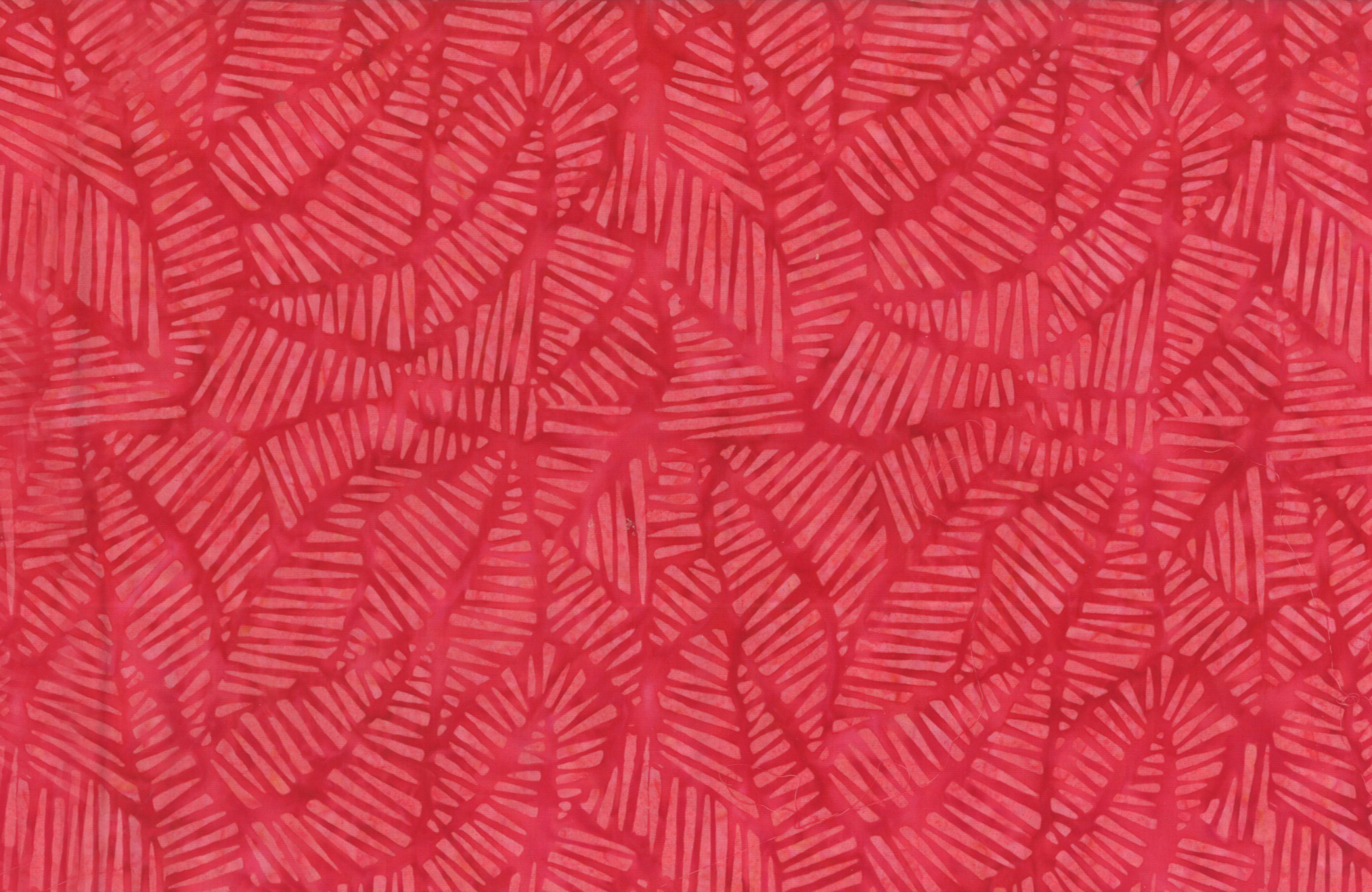 Red Leaf - Batik - 1/2m cut 58387