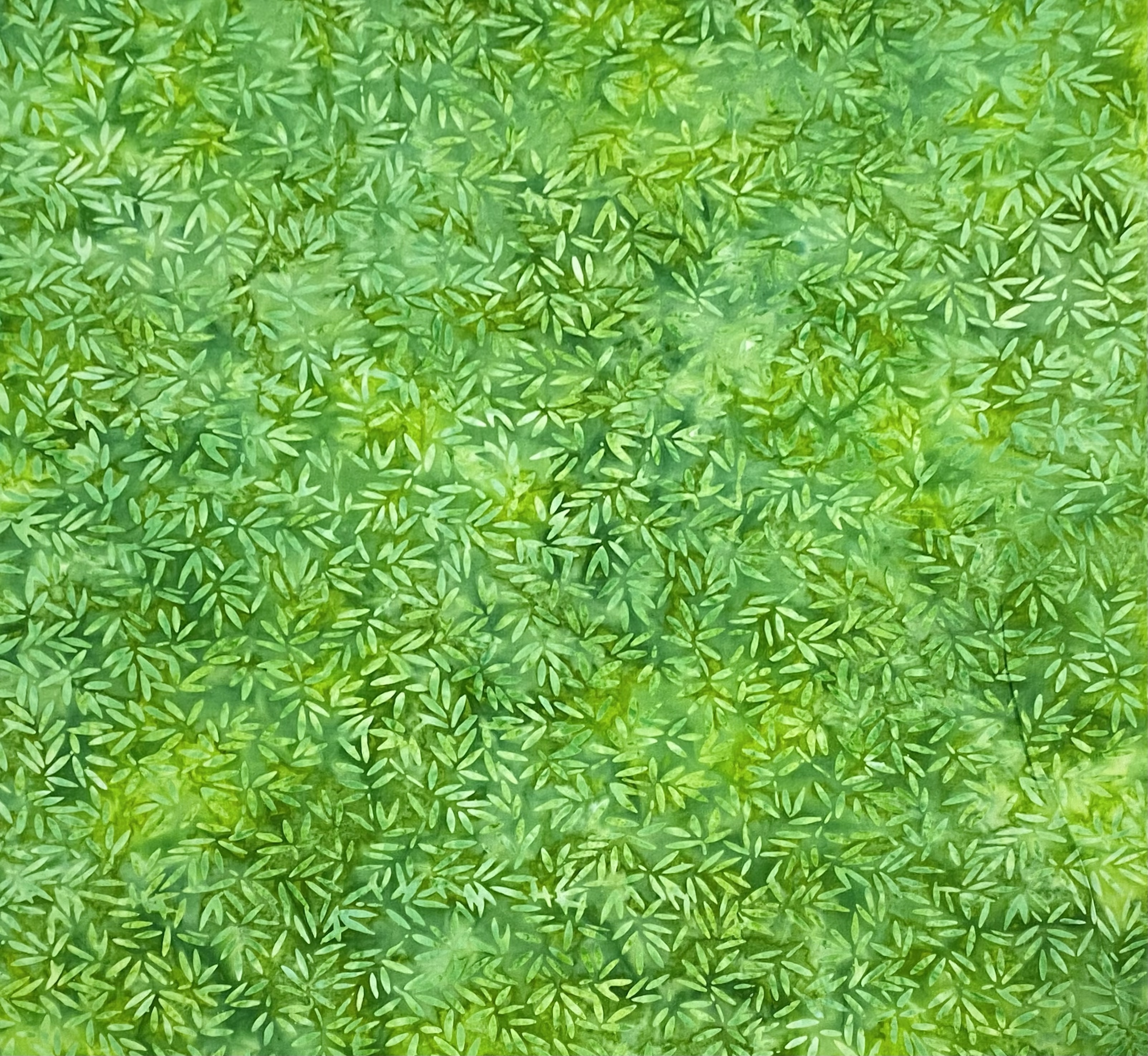 Green Foliage - Batik - 1/2m cut 58379