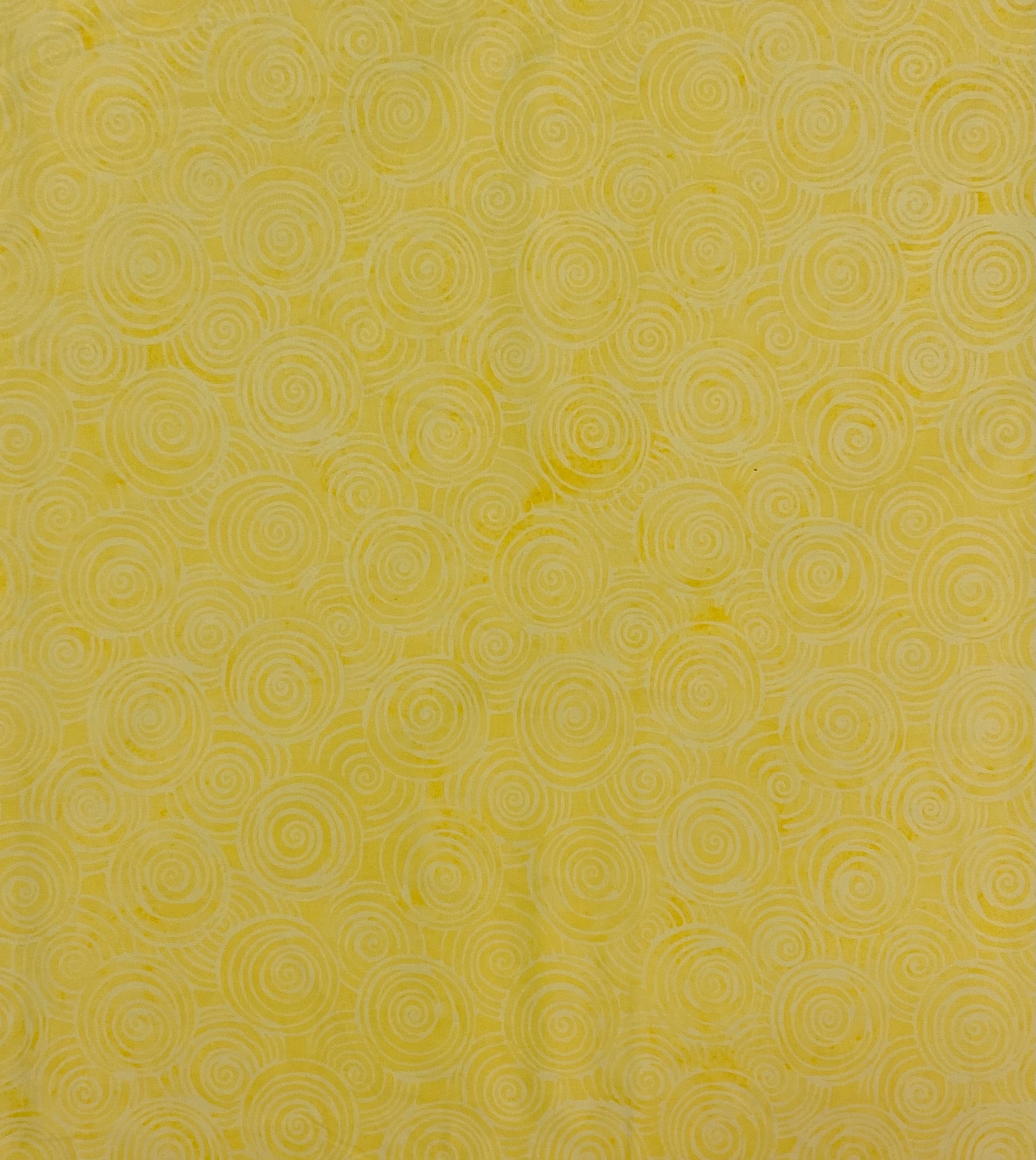 Bright Yellow - Peach Bite - Batik - 1/2m cut 58459