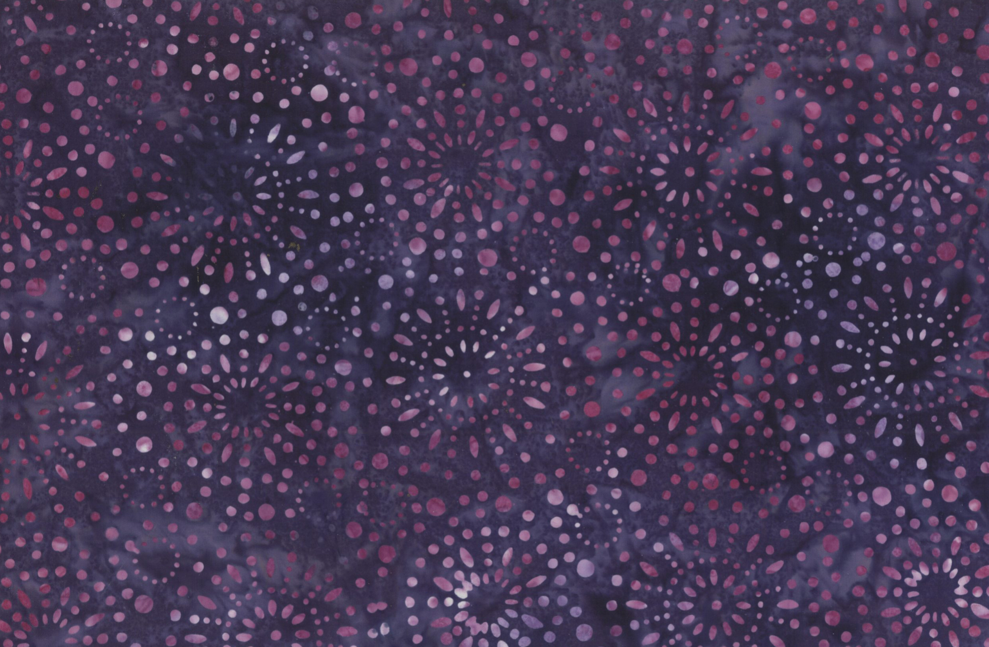 Purple Starburst - Batik - 1/2m cut 58462