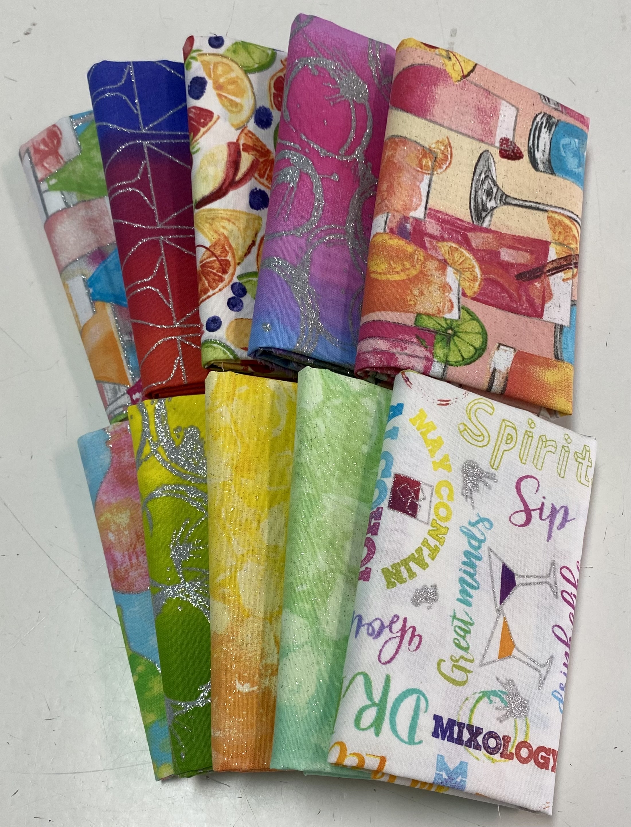 Mixology Fat Quarter Bundle - 10 pieces 58503