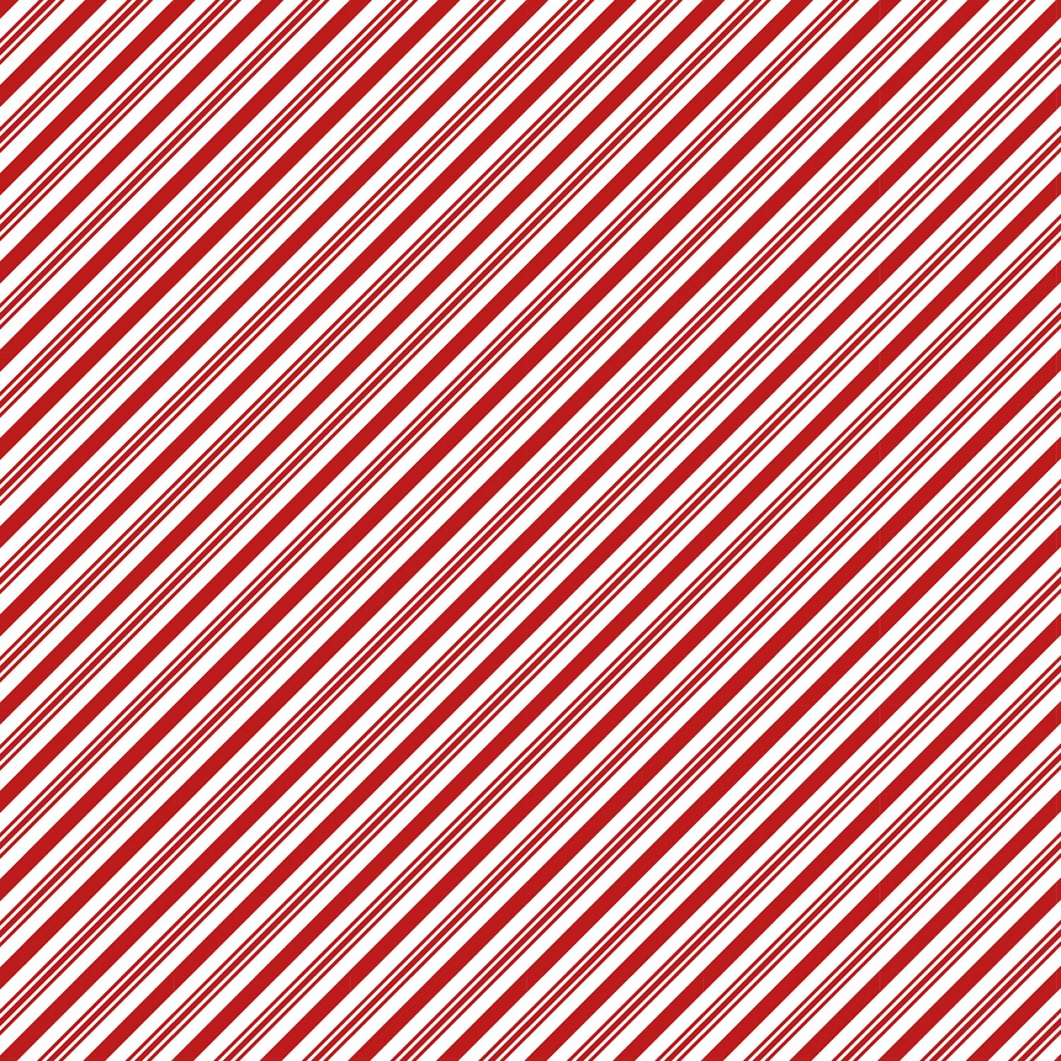 Let It Snow - Red Stripes - 1/2m cut 58561