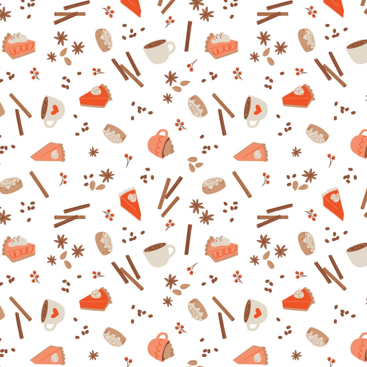 I Love PSL - Autumn Treats - 1/2m cut