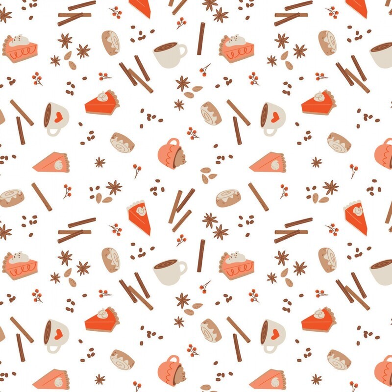 I Love PSL - Autumn Treats - 1/2m cut