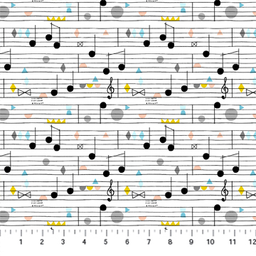 Band Practice - Large Music Notes - 1/2m Cut 58594