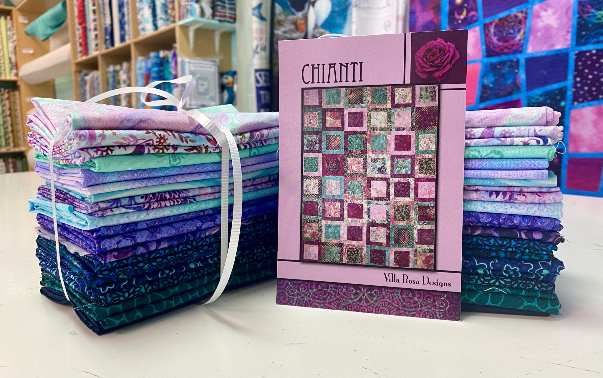 Chianti Quilt Kit - Purple and Teal 57139