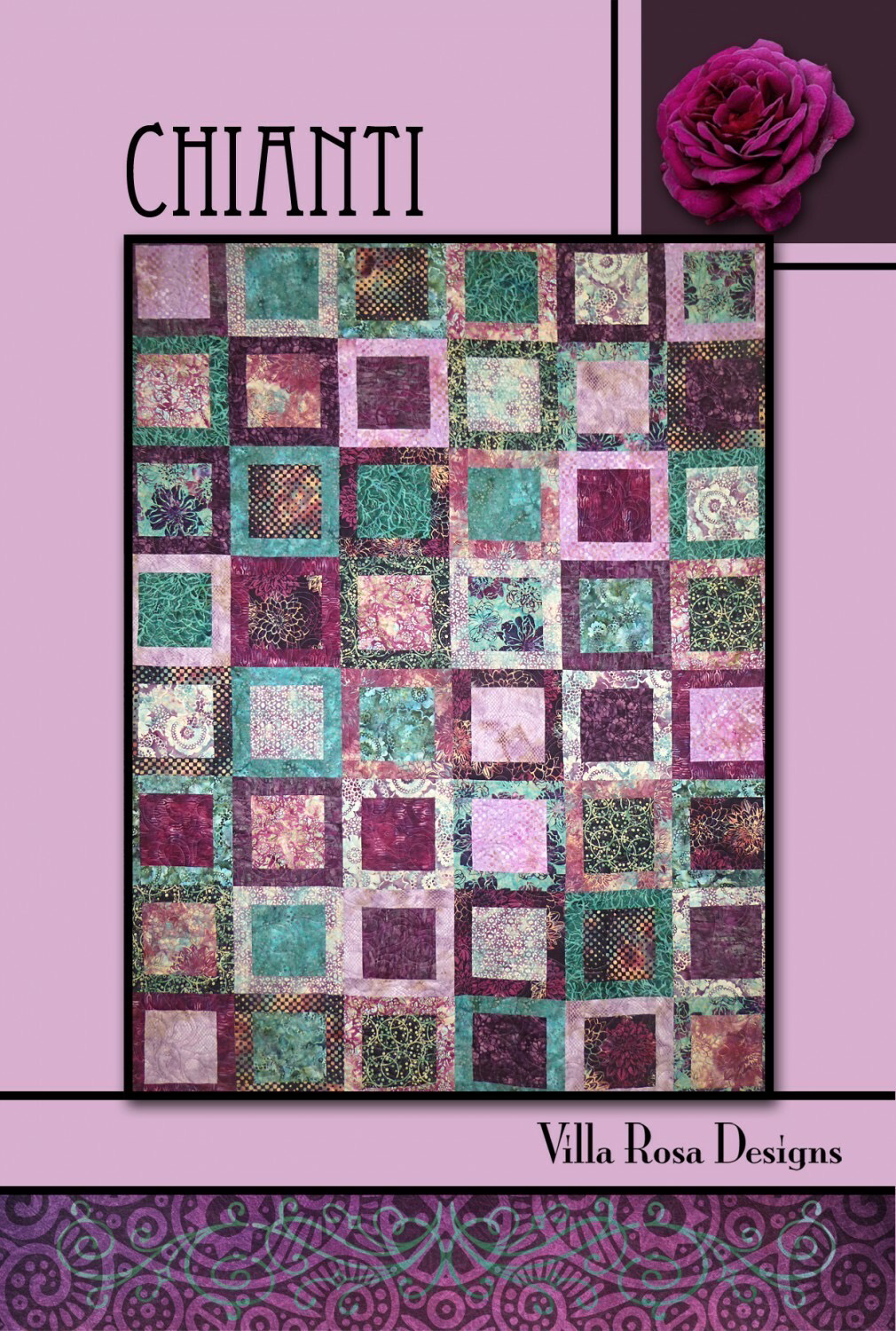 Chianti Quilt Kit - Purple and Teal