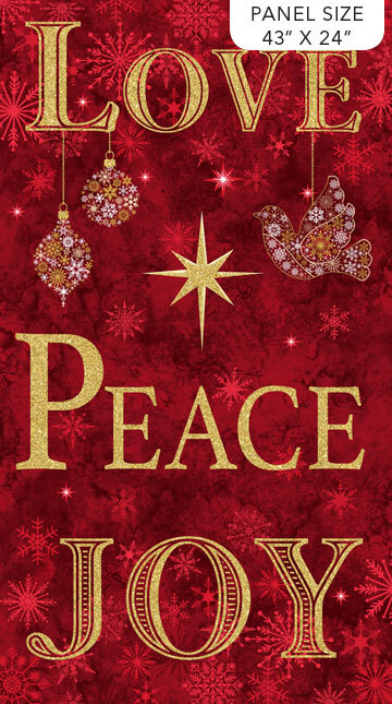 Christmas Joy - Red Panel 58633