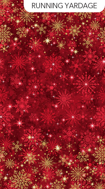 Christmas Joy - Red Yardage - 1/2m cut 58632