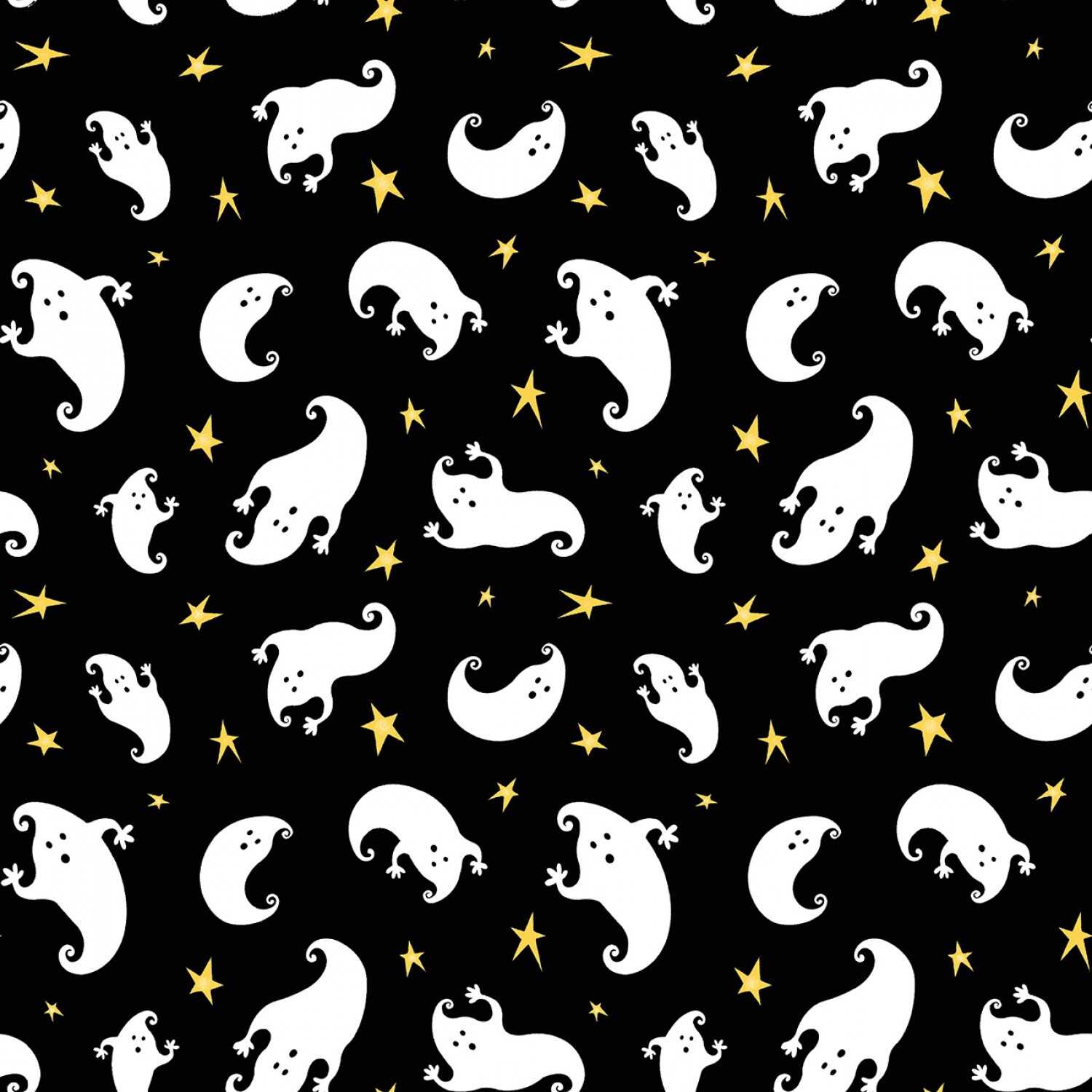 Boo! - Ghosts - GLOW IN THE DARK - 1/2m cut 58660
