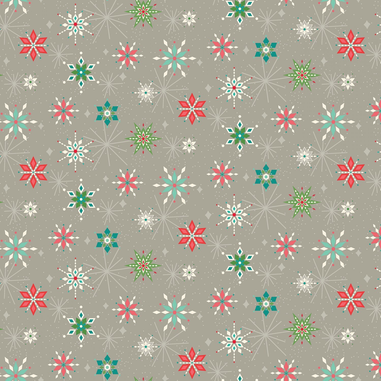 Winter Wonder - Grey Snowflakes - 1/2m cut 58669