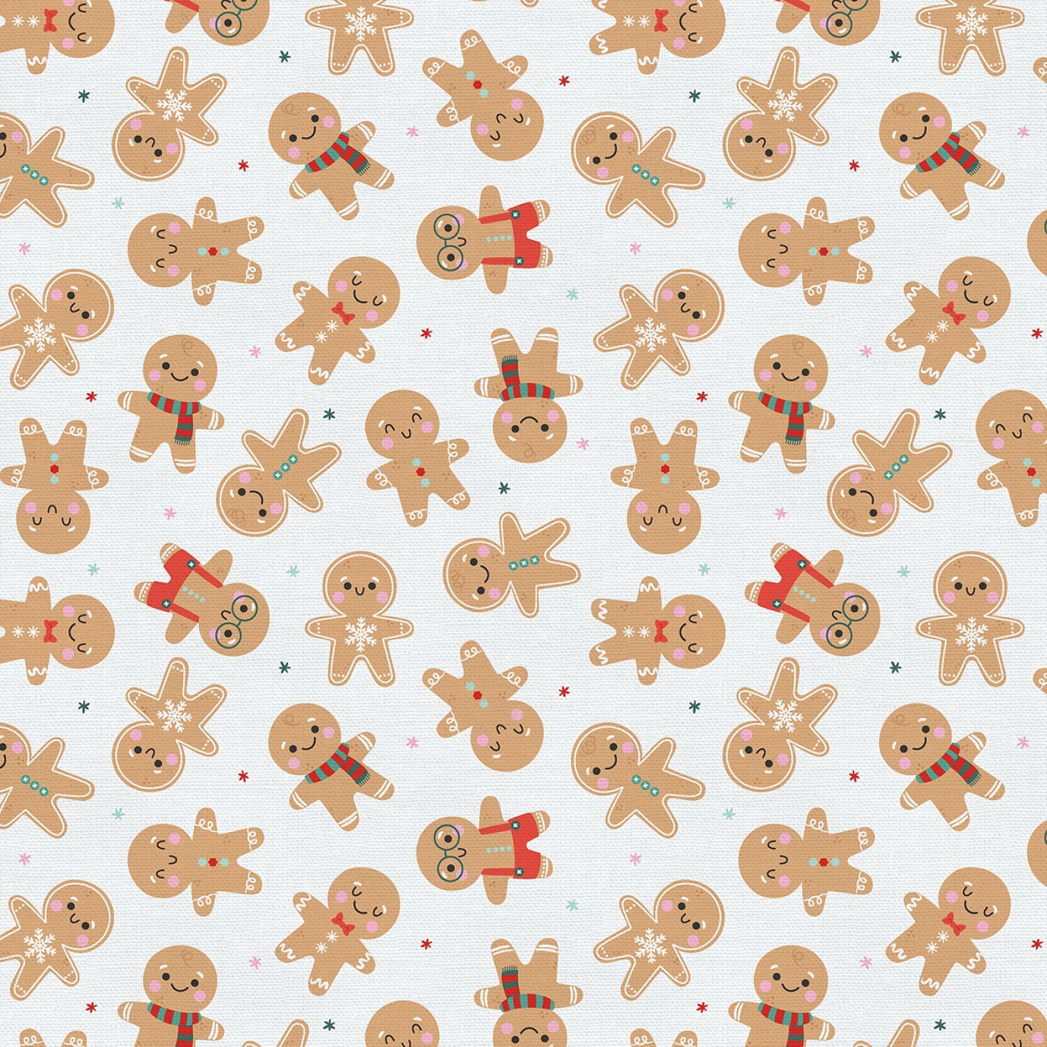 Christmas Nostalgia - Gingerbread Men - 1/2m cut 58680