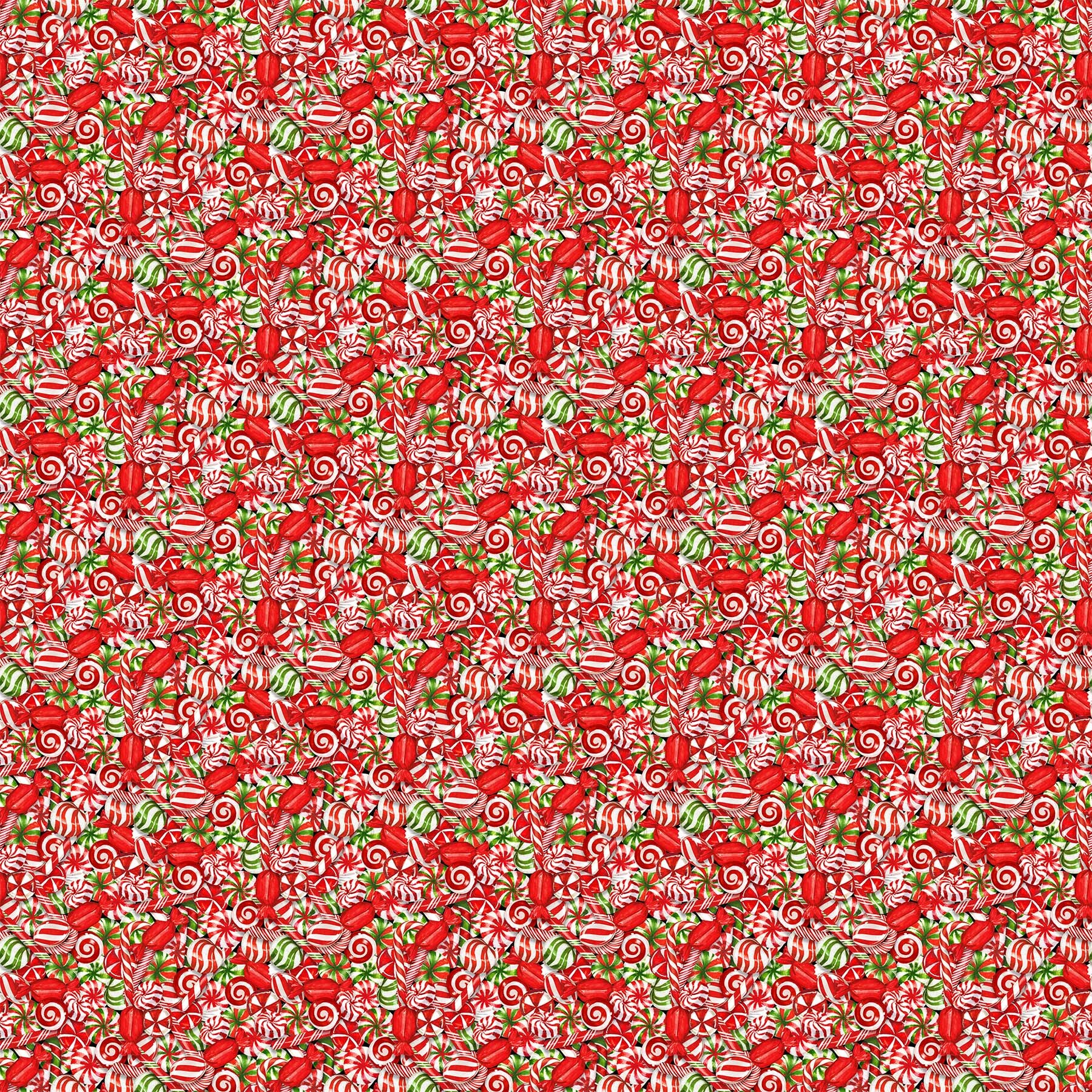 Peppermint Candy - Packed Holiday Candy - 1/2m cut 58760