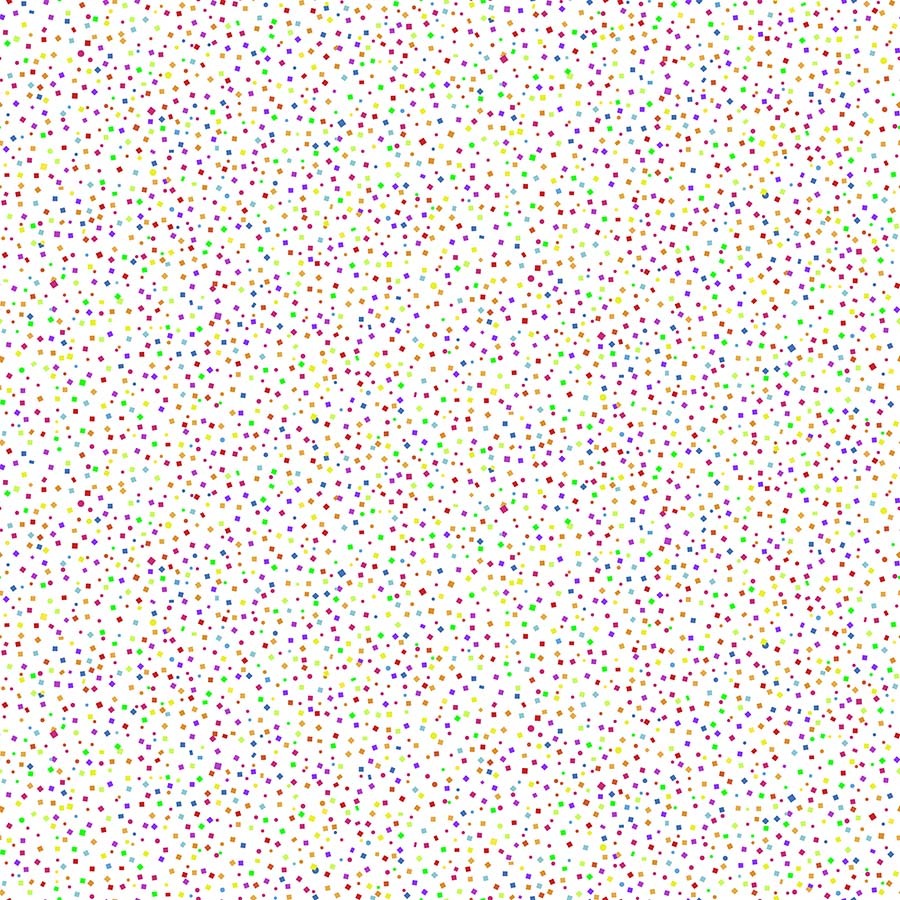 Confetti - Rainbow - 1/2m cut 58793