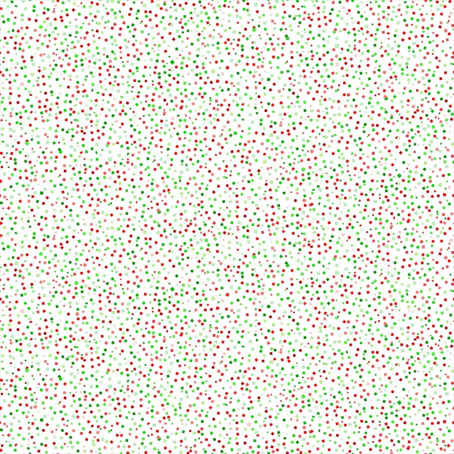 Confetti - Red/Green - 1/2m cut 58794