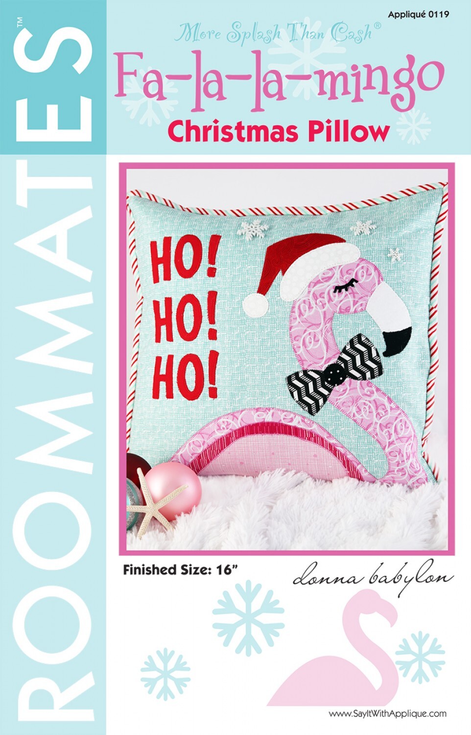 Fa-la-la-mingo Pillow Pattern 58796