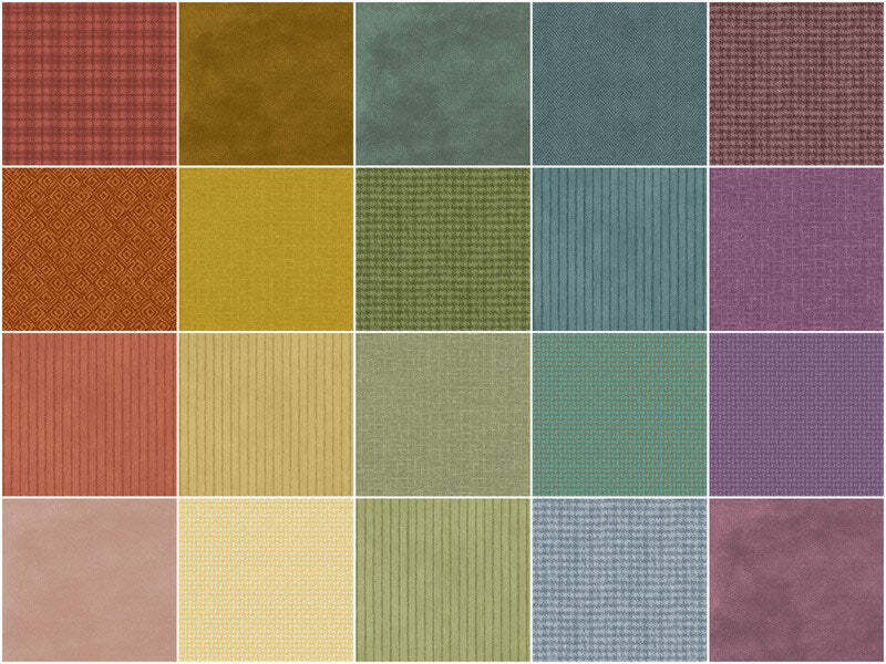 Woolies Flannel Jelly Roll - Sorbetto