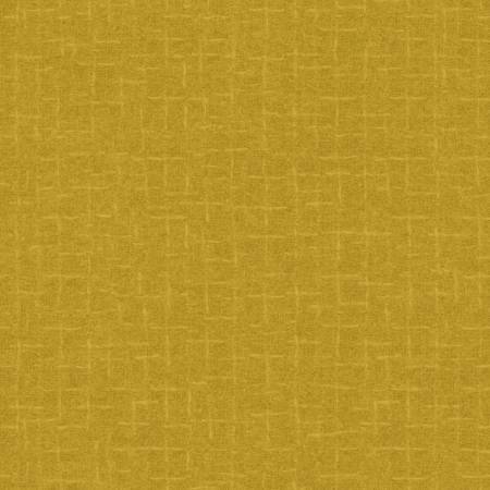 Woolies Flannel - Yellow Crosshatch - 1/2m cut 58819