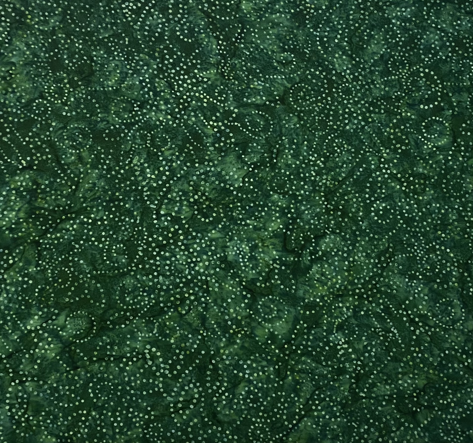 Kaleidoscope Dream - Dark Green - Batik - 1/2m cut 58921