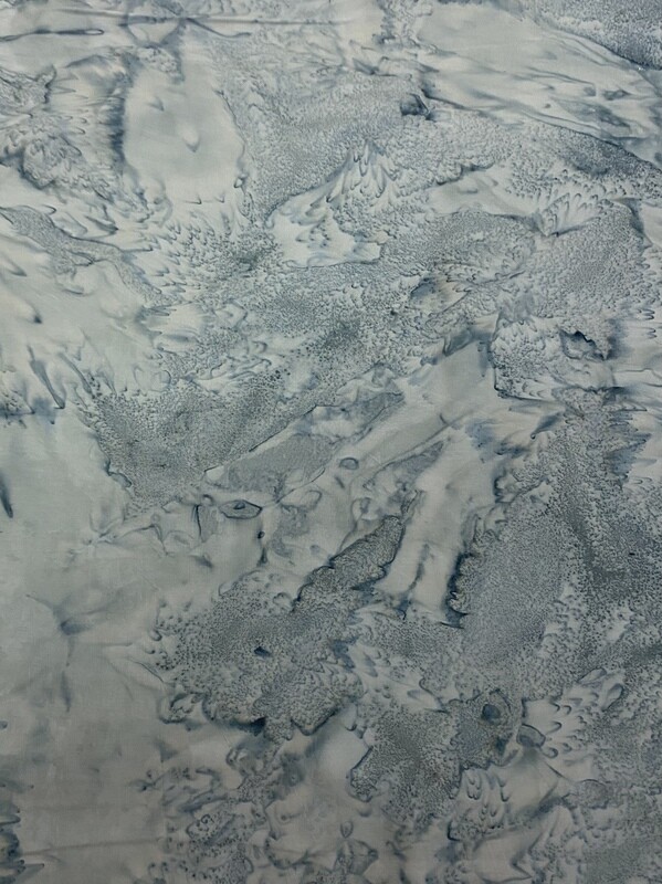 Grey  Milky Mist - Batik - 1/2m cut
