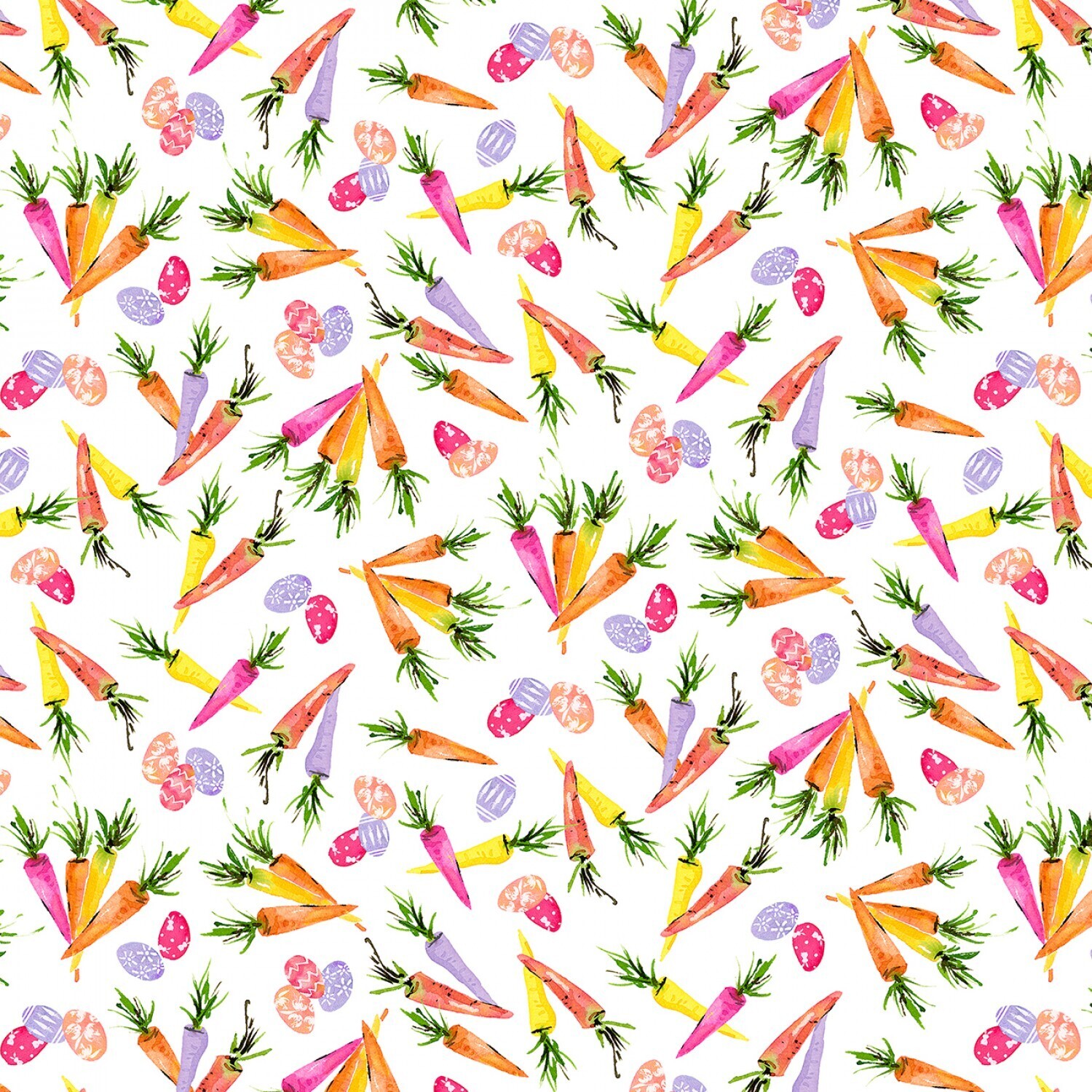 Hoppy Easter -  Carrots and Eggs - 1/2m cut