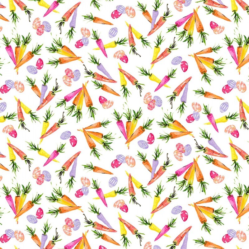Hoppy Easter -  Carrots and Eggs - 1/2m cut