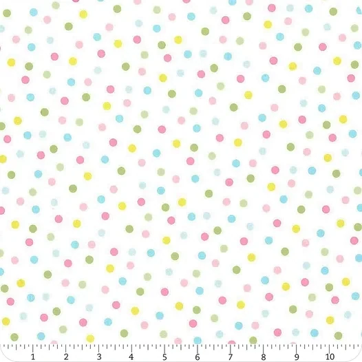 Spring Remix - Coloured Dots - 1/2m cut 58985