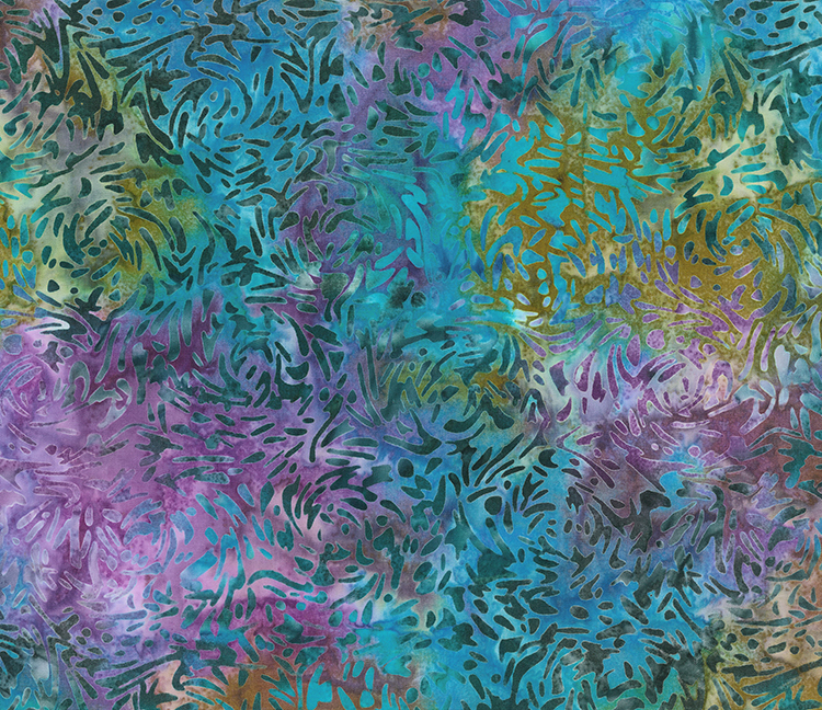 Aqua - Banyan Best Friend - Batik - 1/2m cut 59018
