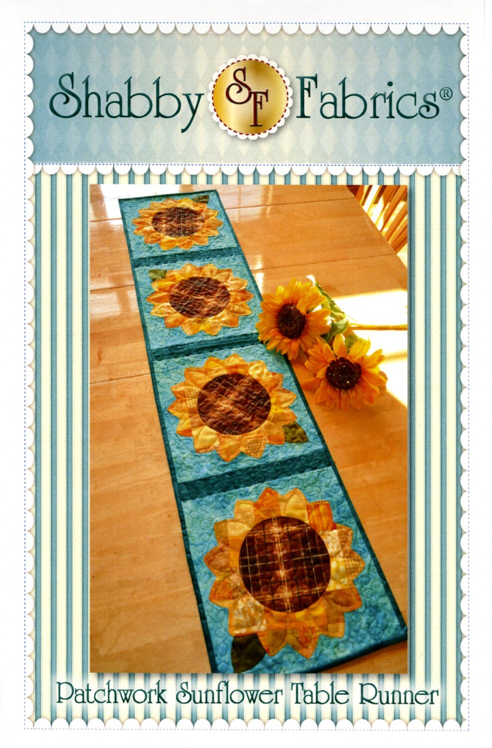 Patchwork Sunflower Table Runner Pattern 59038