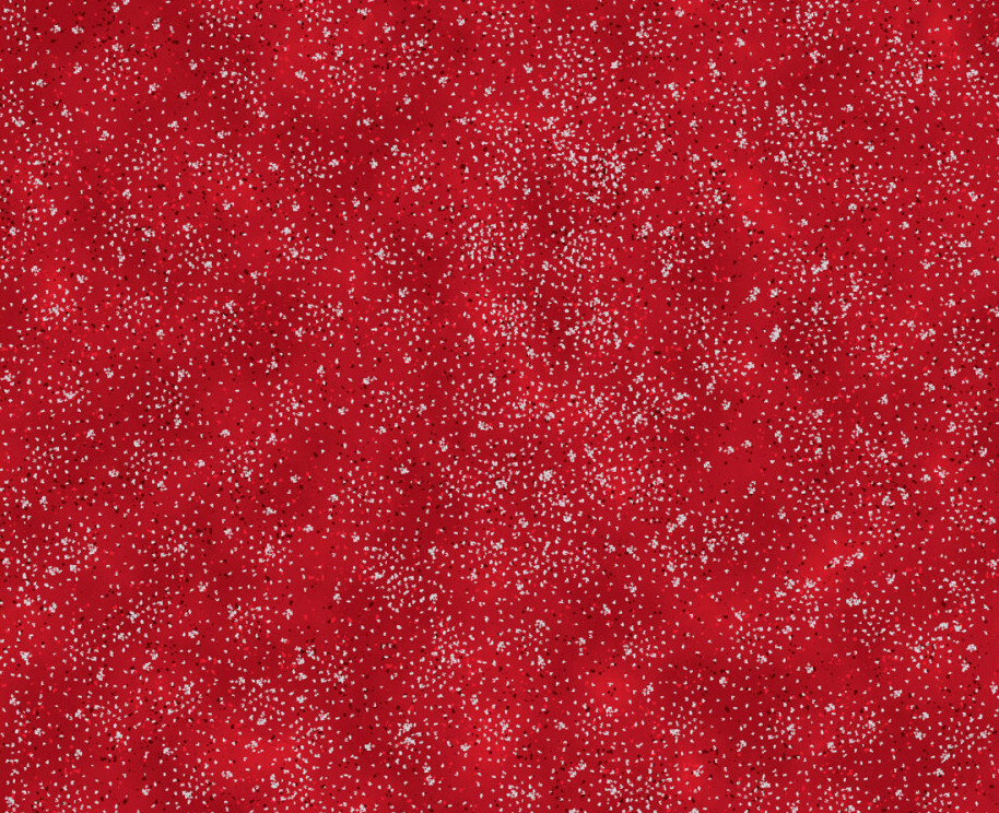 Frosty Snowflake - Red and Silver - Sprinkle - 1/2m cut 59081