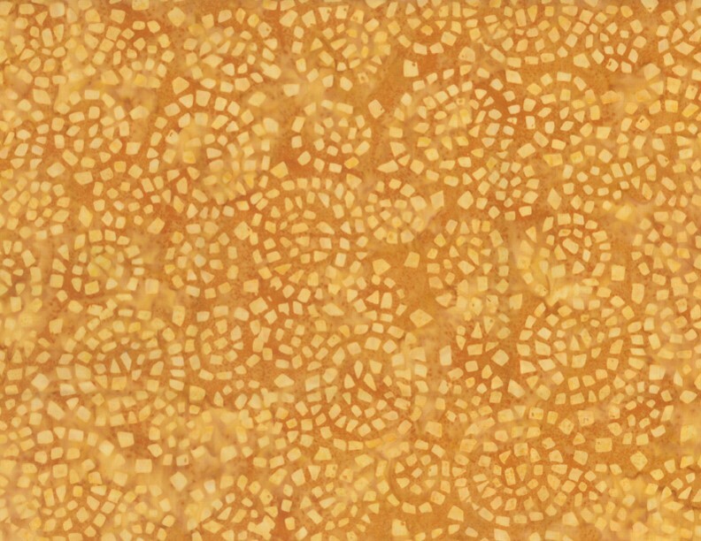 Gold Turtle Shells - Batik - 1/2m cut 59112