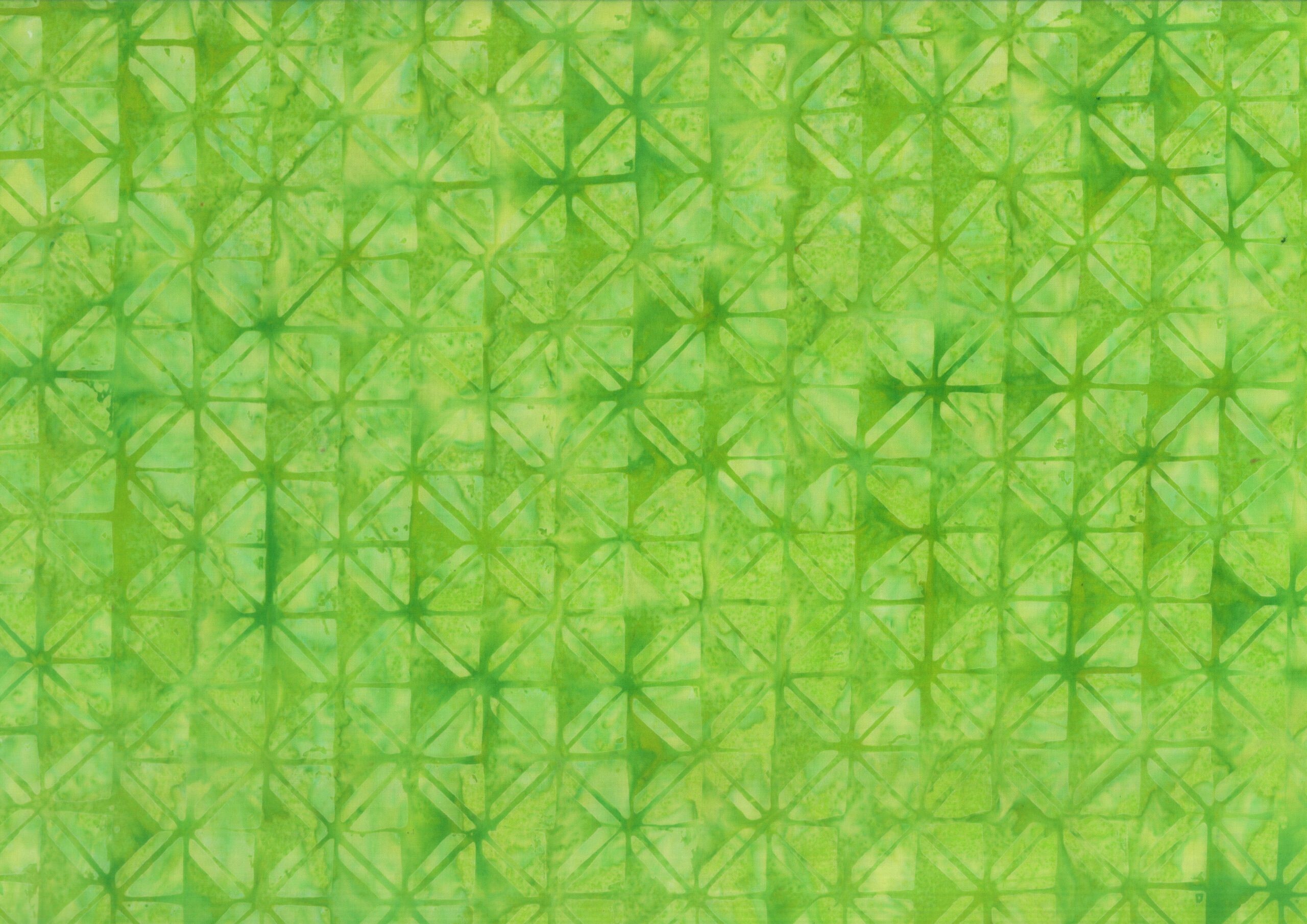 Lime Green Diamonds - Batik - 1/2m cut 59167