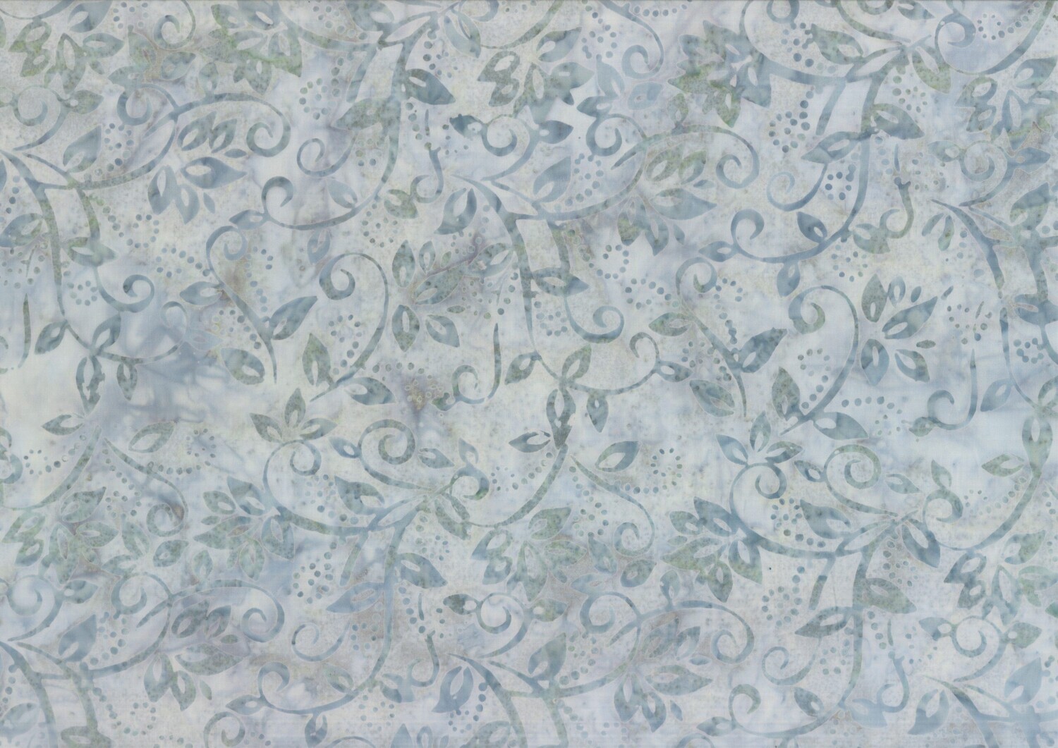 Light Grey Vine - Batik - 1/2m cut