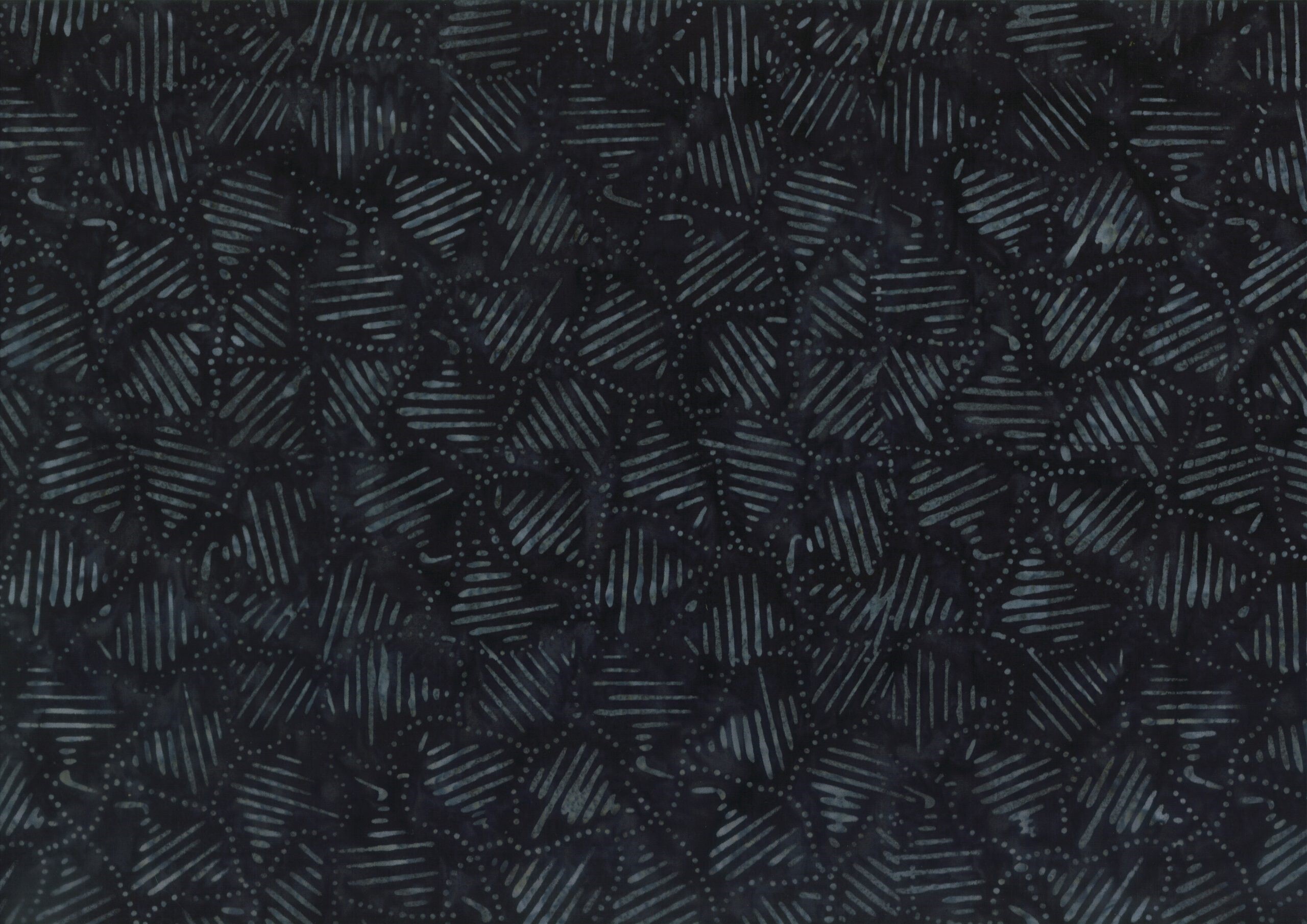 Black and Grey Fossils - Batik - 1/2m cut 59171