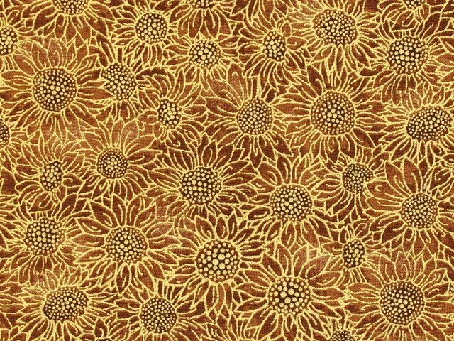 Golden Harvest - Brown Sunflowers - 1/2m cut 59172