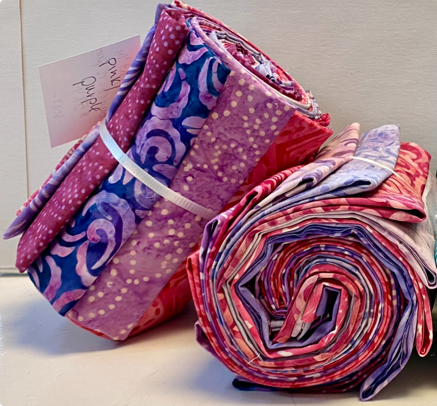 Batik Fat 1/4 Bundle - Pink & Purples 59315