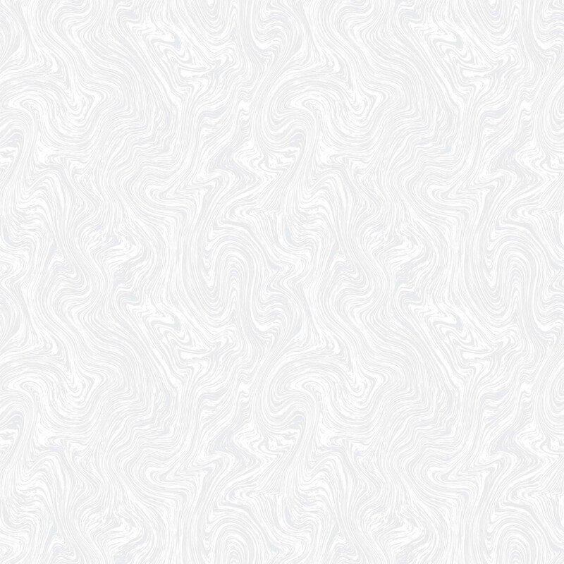 Basically Black and White - Marbled - White on White - 1/2m cuts