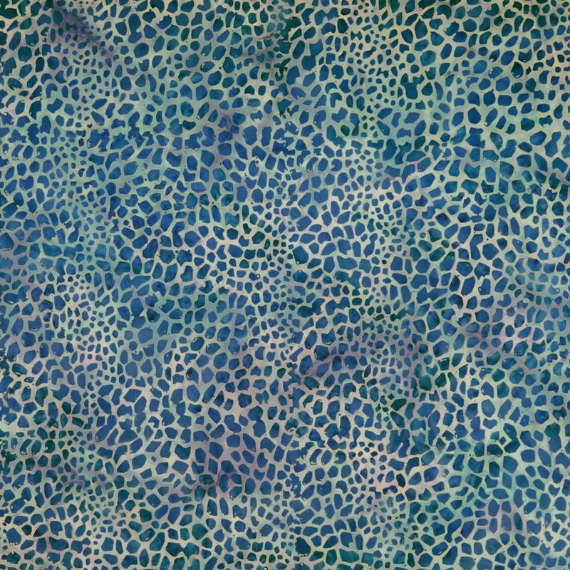 Navy Notes - Maribba - Batik - 1/2m cut
