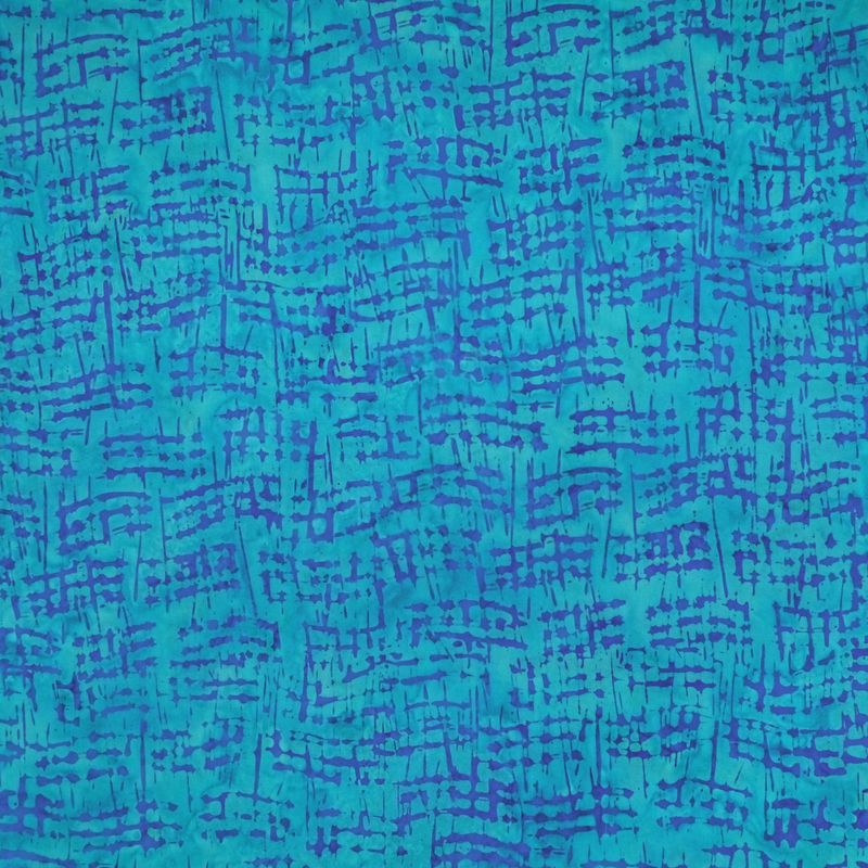 Navy Notes - Blue Jeans - Batik - 1/2m cut