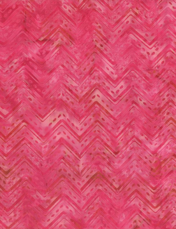 Pink Chevron - Batik - 1/2m cut