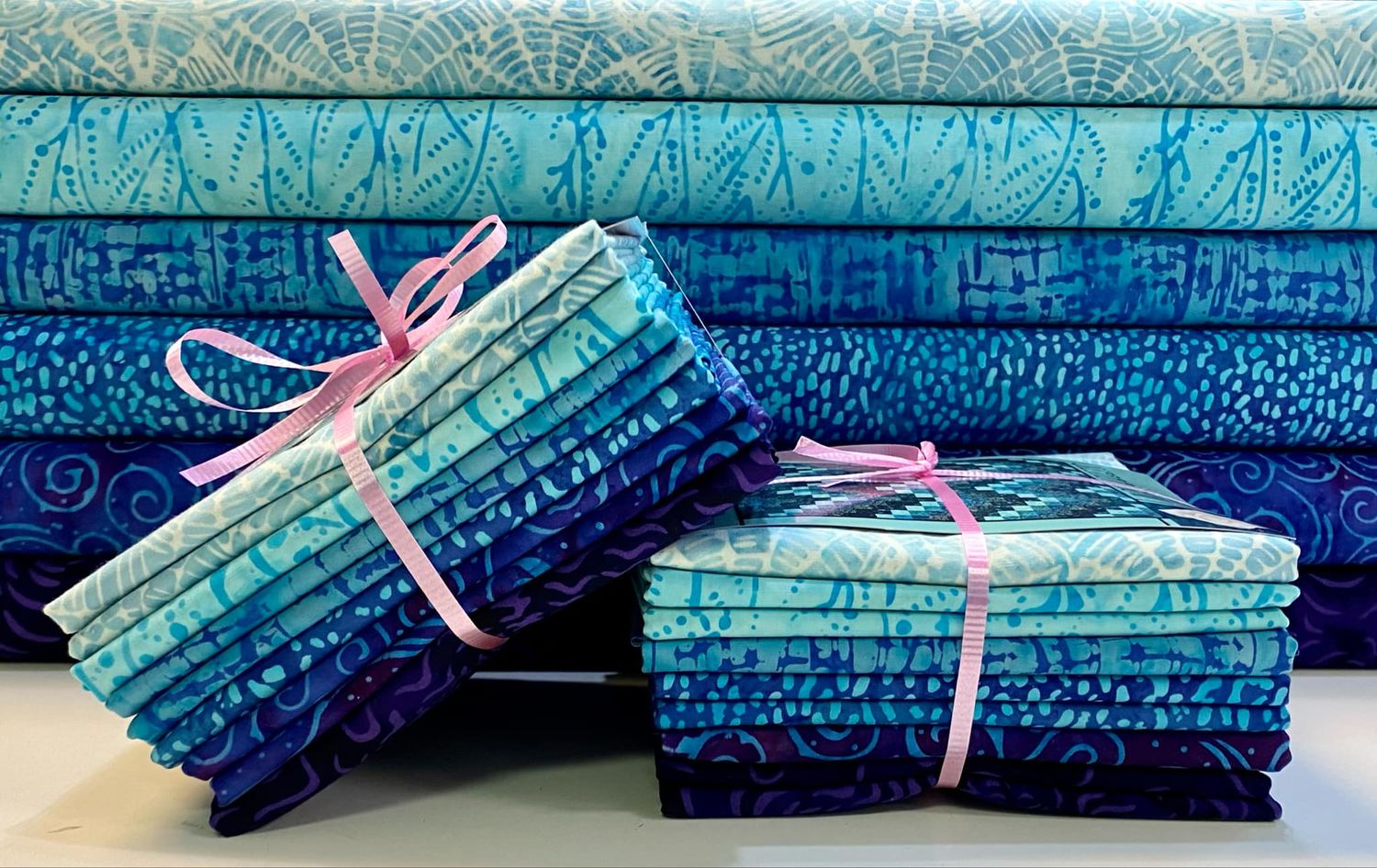 Sierra Snow Quilt Kit - Aqua and Purple