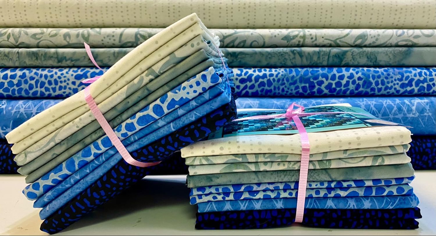 Sierra Snow Quilt Kit - Blue and Grey