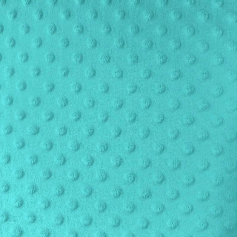 60” Bubble Minky - Turquoise - 1/2m cut